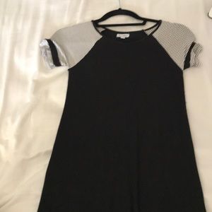 Black and white T-shirt dress